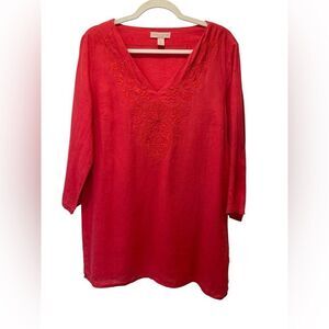 Saint Tropez West Embroidered Women's Top size L